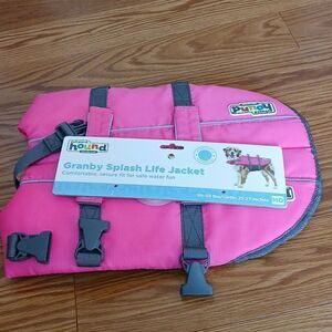 Granby  Splash Life Jacket for Dogs  Sz M 30-55lbs  Girth 21-27"  NEW